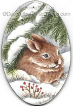 Winter Rabbit ePacket by Donna Hodson - PDF DOWNLOAD